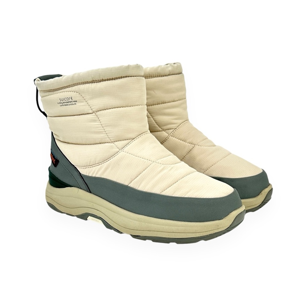 Suicoke Cream and Gray Women's Boots